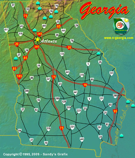 Georgia Lodging Map - June 08