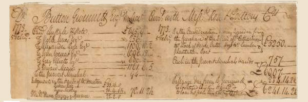 Button Gwinnett Historical Document