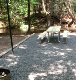 Campsite at Boggs Creek Recreation Area