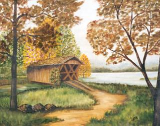 Painting of Callaway Gardens Bridge