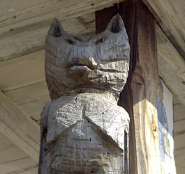 Outside Wood Carving