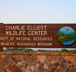 Charlie Elliott Wildlife Center Sign