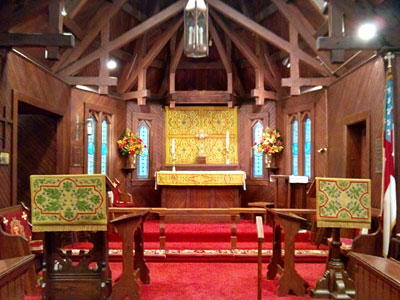 Inside Christ Church Frederica