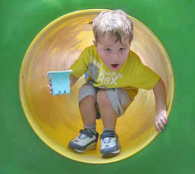 Boy playing at Cobb County Park
