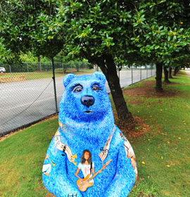 Daisy Park Bear Statue