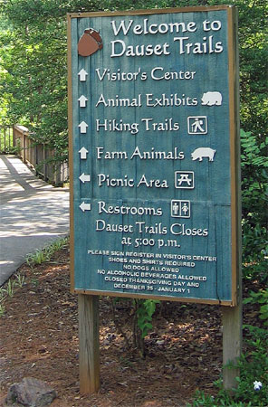 Dauset Nature Center Sign