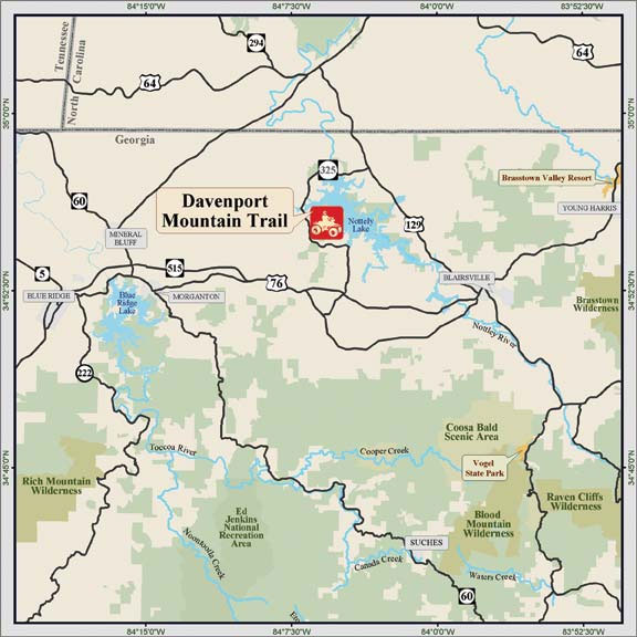 Davenport Trail Vicinity Map