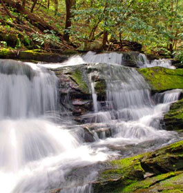 Waterfalls at Fort Mountain State Park