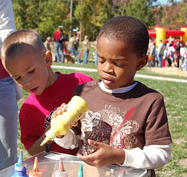 Fun children activities at festival