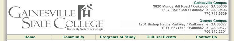 Welcome to Gainesville State College!