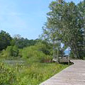 Walk area at lake at George T Bagby State Park