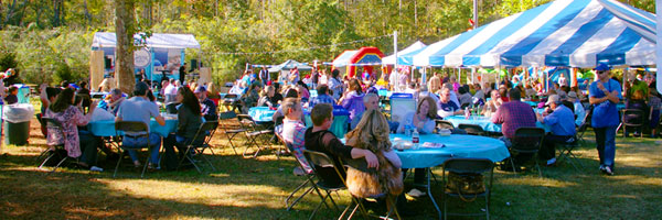 Dining at Greek Festival