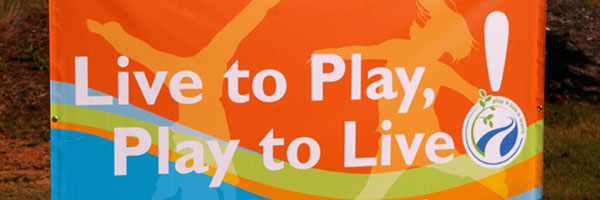 Gwinnett County Park Live to Play sign