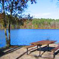 Picnic at lake at Hamburg State Park