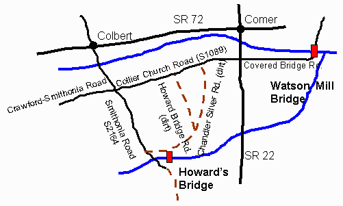 Howard's Covered Bridge Map