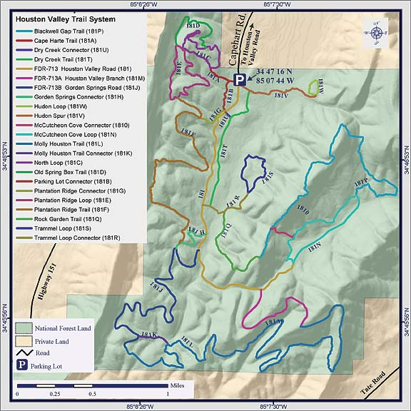 Houston Valley ORV Trail Map