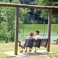 Lakeside swing at James H Sloppy Floyd State Park