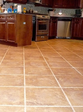 Kitchen on Attractive Kitchen Tile Floor