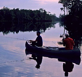 Fishing at Laura S. Walker State Park