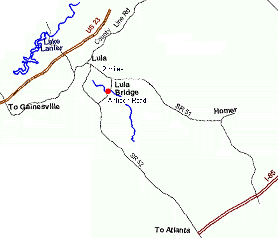 Lulu Covered Bridge Map