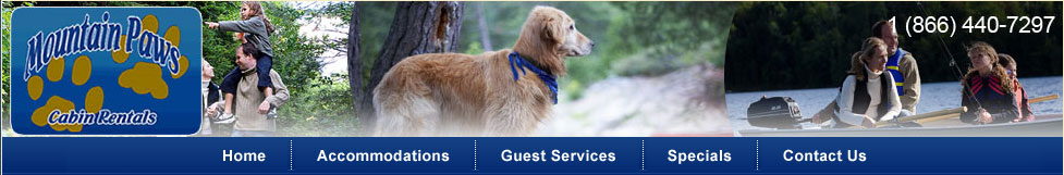 Welcome to Mountain Paws Cabin Rentals