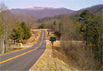 Mountain Road in North Georgia