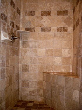 Tile Surround Shower