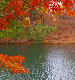 Lake in NE Georgia in fall