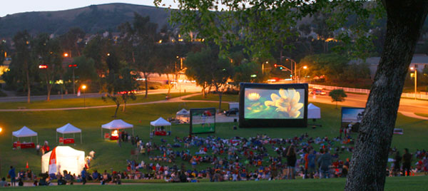 Outdoor movies at Chastain Park