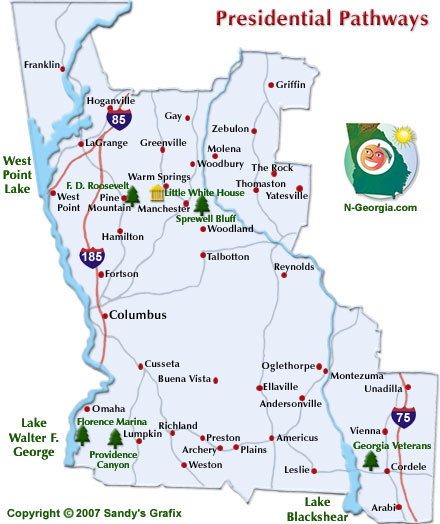 Georgia Presidential Pathways Travel Map