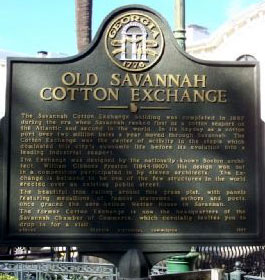 The Cotton Exchange Marker