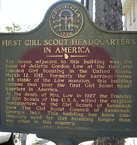First Girl Scouts of America Marker