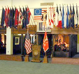 Flags in Signal Corps Museum