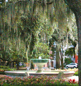 Telfair Square Water Fountain