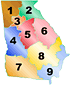 Georgia's Nine Travel Regions