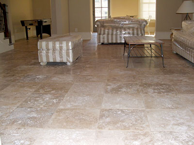 Handsome Travertine Natural Stone Floor
