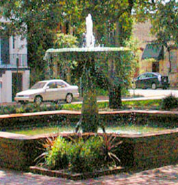 Fountain at Troup Square in Savannah Georgia