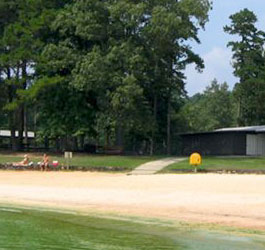 Beach at Tugaloo State Park