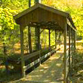 Hiking Trail Bridge at Watson Mill Bridge State Park