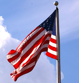 Waving US Flag