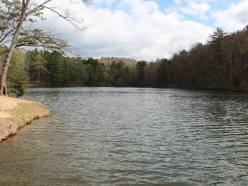 The lake at Fort Mountain State Park