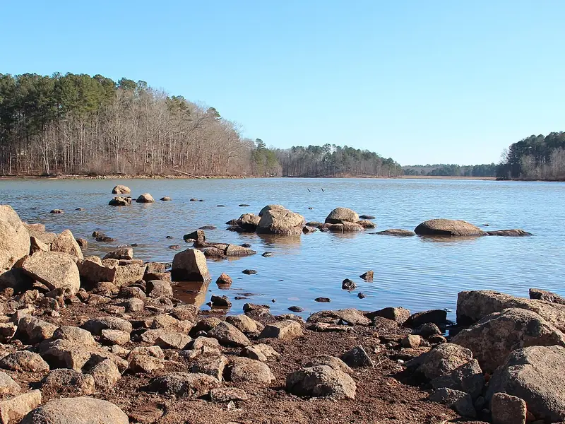 Lake view at Fort Yargo State Park