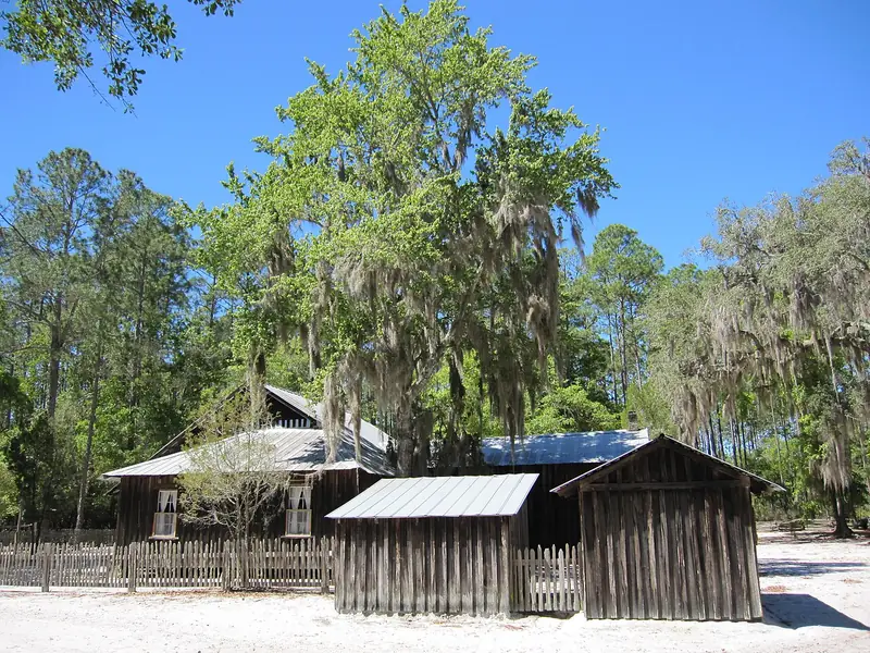 The restored Chesser Island Homestead in the Okefenokee