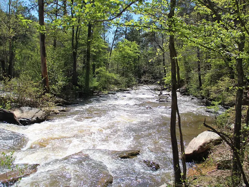 Whitewater rapids on Sweetwater Creek
