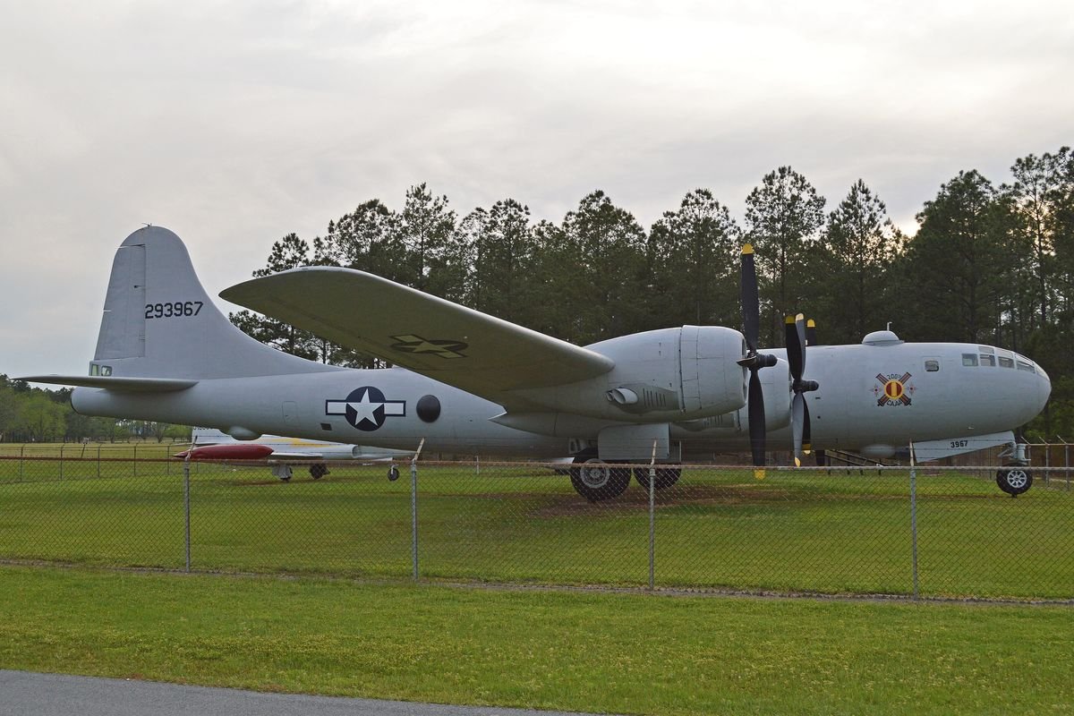 B-29 Superfortress bomber on outdoor display at Georgia Veterans State Park