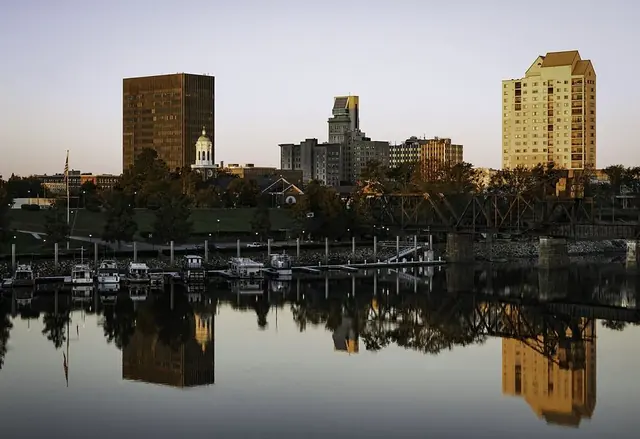 Augusta skyline on the Savannah River