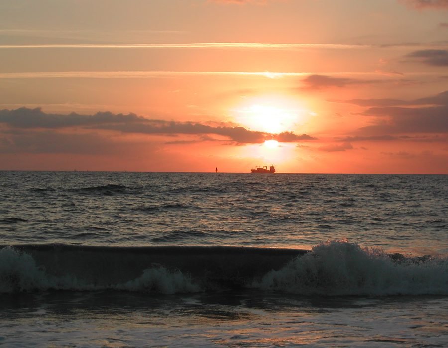 Tybee Island beach, Georgia coast