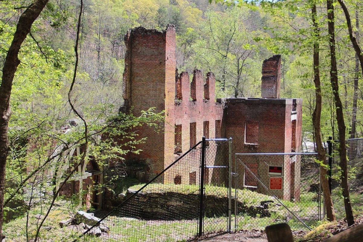 Brick ruins of the New Manchester Manufacturing Company mill at Sweetwater Creek State Park