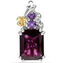 Beautiful Garnet-Amethysts Pendant