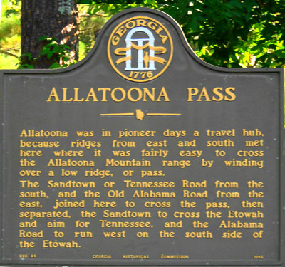 Allatoona Pass Marker